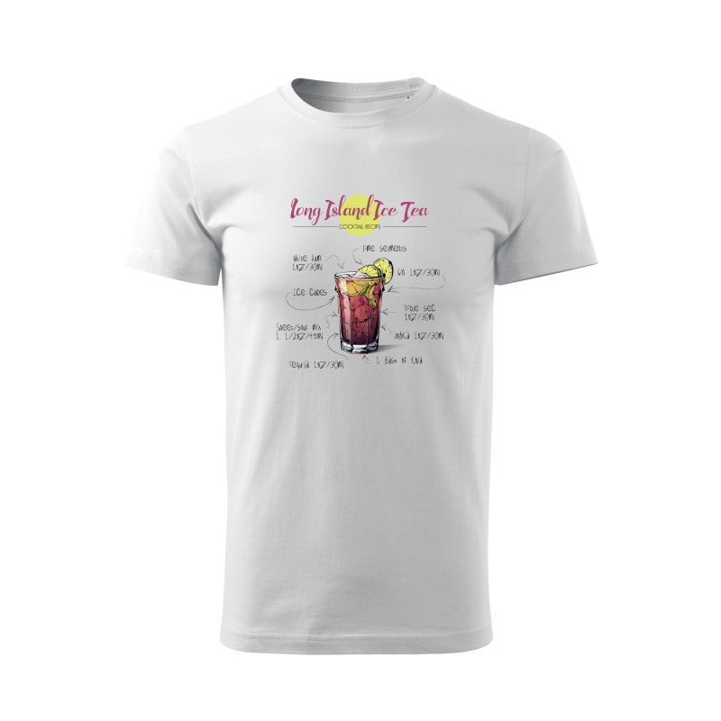 Tričko Long Island ice tea cocktail recipe