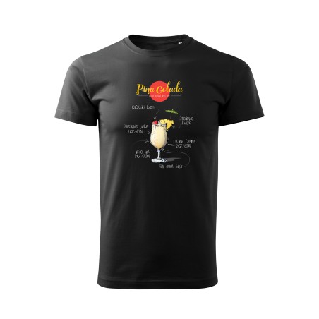 Tričko Pina Colada cocktail recipe